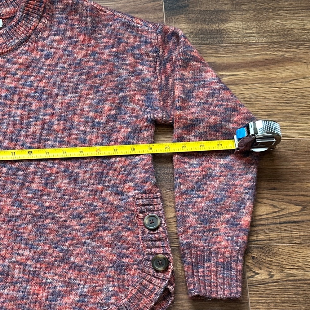 Madewell Women’s Space-Dyed Birchmont Side-Button Pullover Sweater Size Small - Picture 7 of 7
